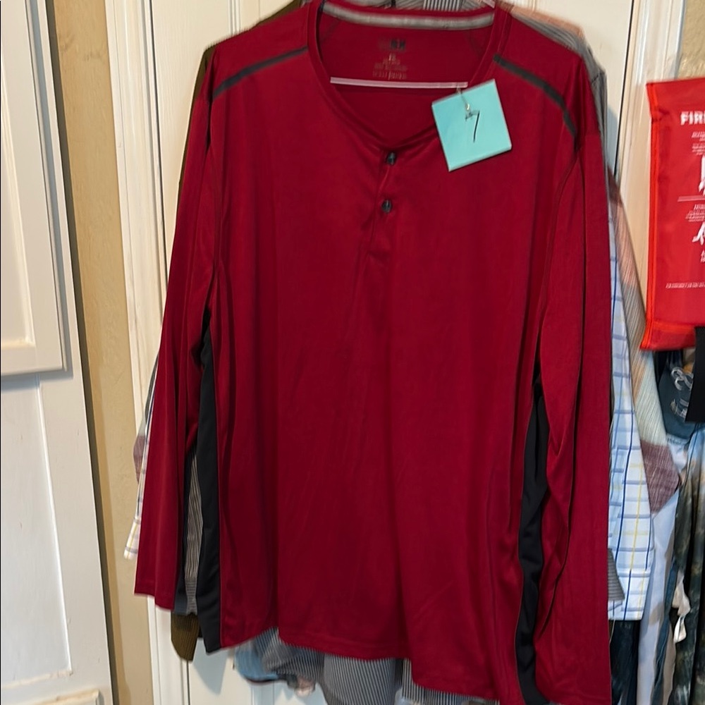 MSK Red Long Sleeve Men's Shirt